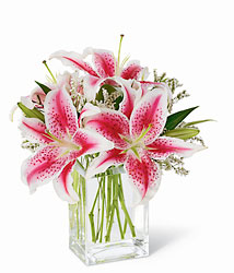 Pink Lily Bouquet from Visser's Florist and Greenhouses in Anaheim, CA